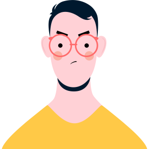 Male Thinking Facial Expression Free Illustration