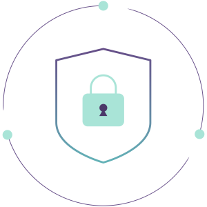 Flat Modern Privacy Shield Lock Security Free Illustration