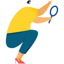 Search Lookup With Magnifying Glass Free Illustration